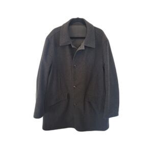 Mens Mario Caldi Reversible Virgin Wool Coat